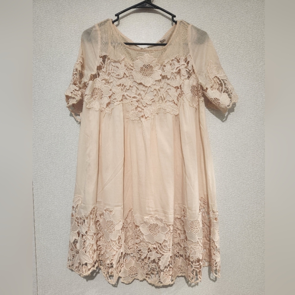 Holding Horses Anthropologie Magnolia Lace Dress Floral Womens Size 2